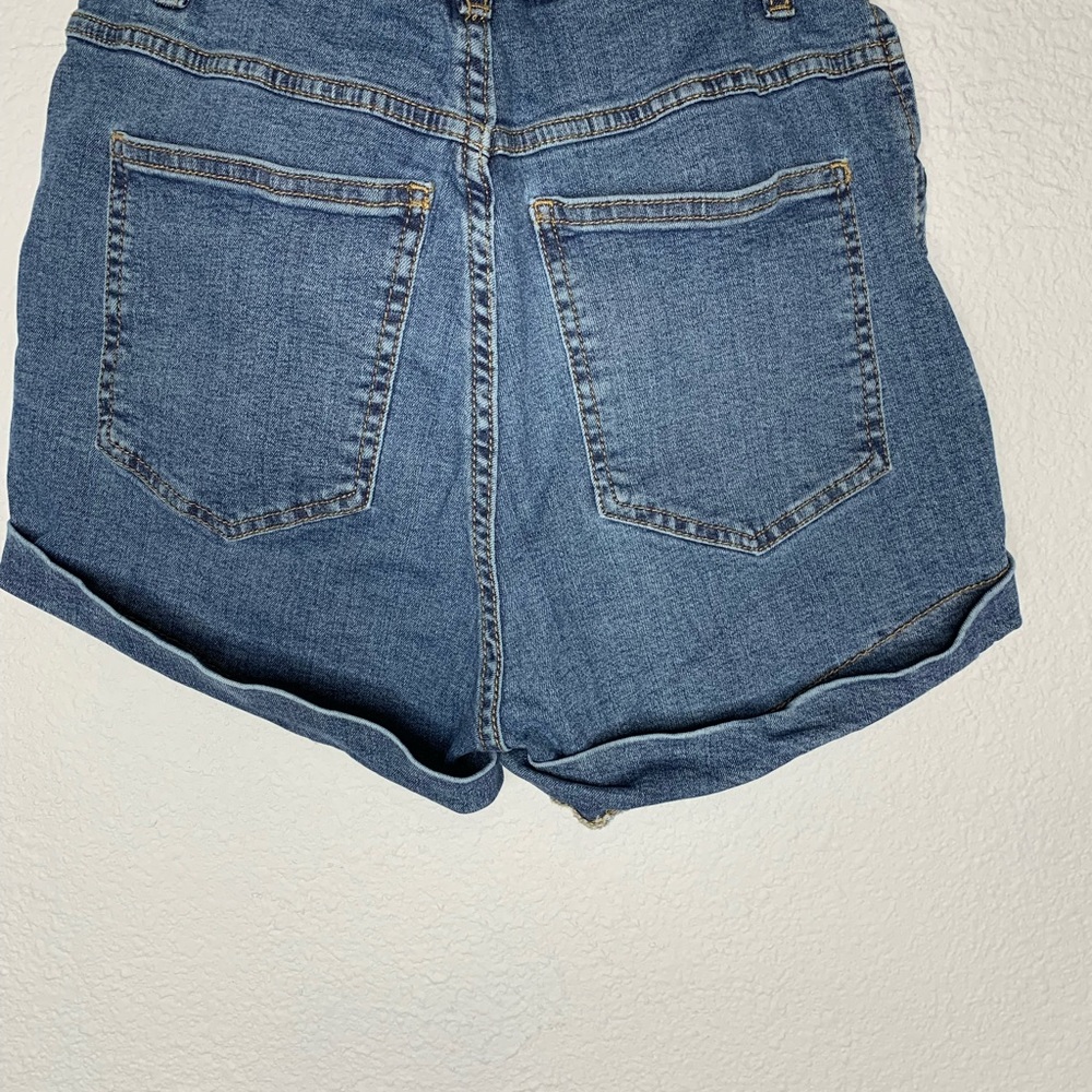 High rise jean Shorts